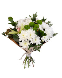 spray chrysanthemums with orchid