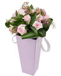 bouquet of 11 pink roses
